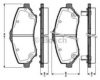 CHRYS 068068762AA Brake Pad Set, disc brake